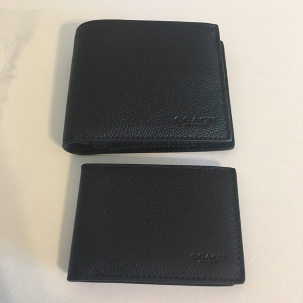 Men’s black leather Coach 3 in 1 wallet NWT - Picture 12 of 16